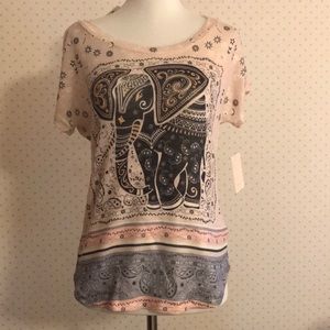 GAZE Adorable Elephant print Top